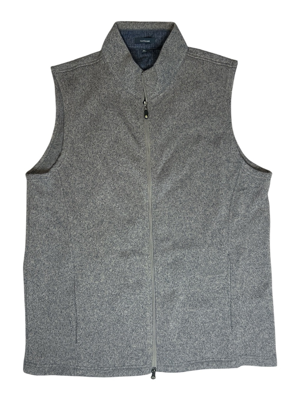 Turtleson Men’s XL McClure Full Zip Vest Storm Gray Golf Performance NWT